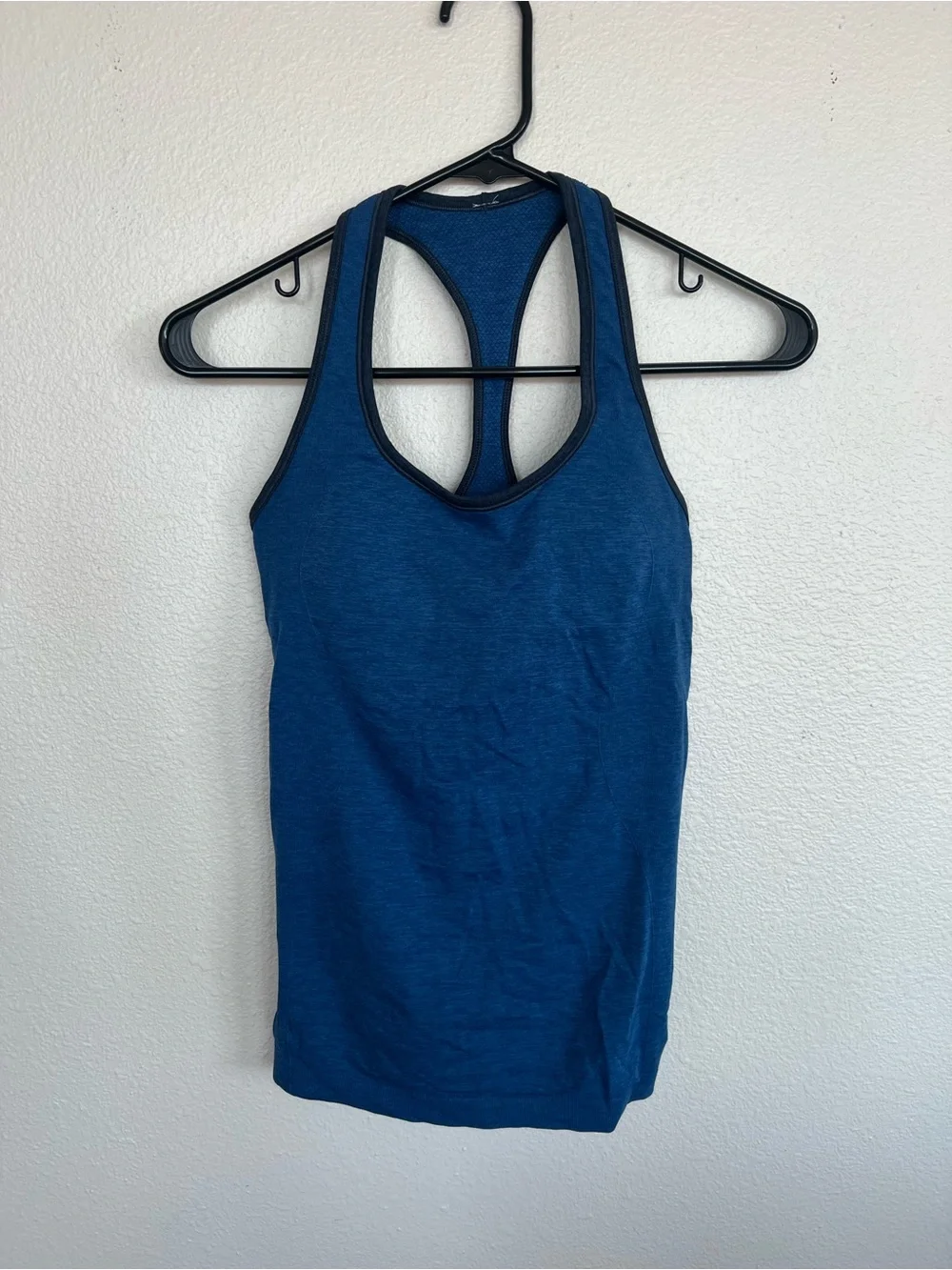 lululemon athletica ebb & flow Blue Racerback Tank